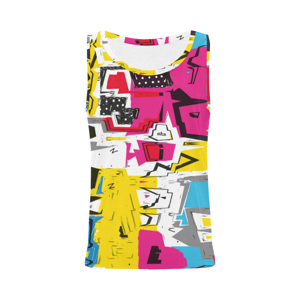Distorted shapes All Over Print Tank Top for Women (Model T43)