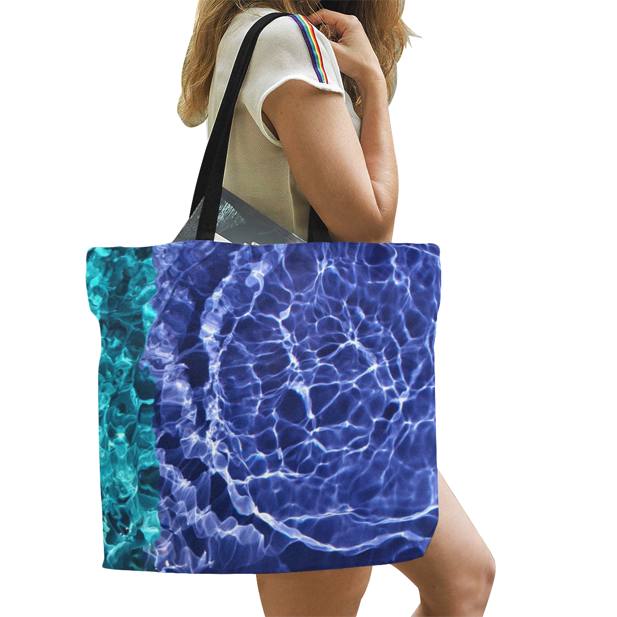 Electric Globes All Over Print Canvas Tote Bag/Large (Model 1699)