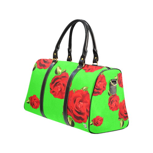 Fairlings Delight's Floral Luxury Collection- Red Rose Waterproof Travel Bag/Large 53086d16 New Waterproof Travel Bag/Large (Model 1639)