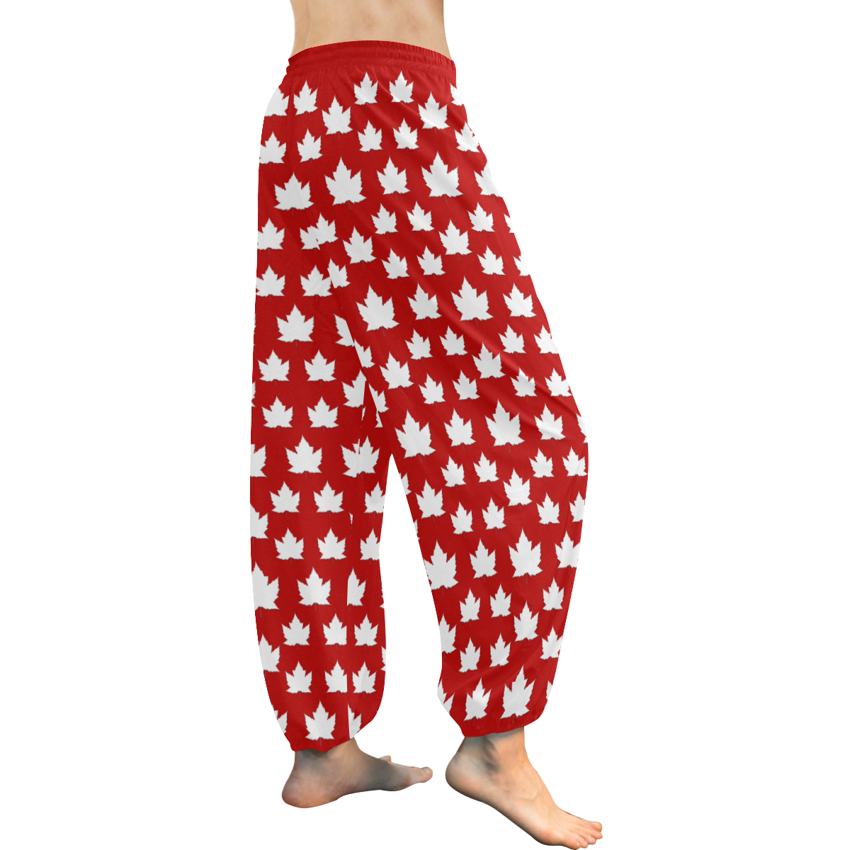 Cute Canada Pants Lady's Women's All Over Print Harem Pants (Model L18)
