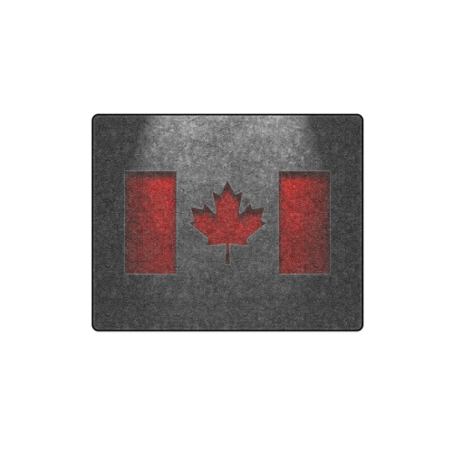 Canadian Flag Stone Texture Blanket 40"x50"