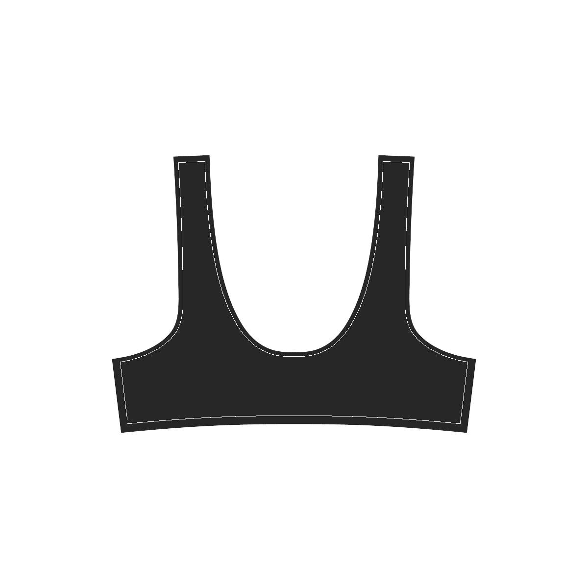 666letters Sport Top & High-Waisted Bikini Swimsuit (Model S07)