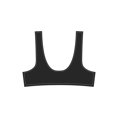 666letters Sport Top & High-Waisted Bikini Swimsuit (Model S07)
