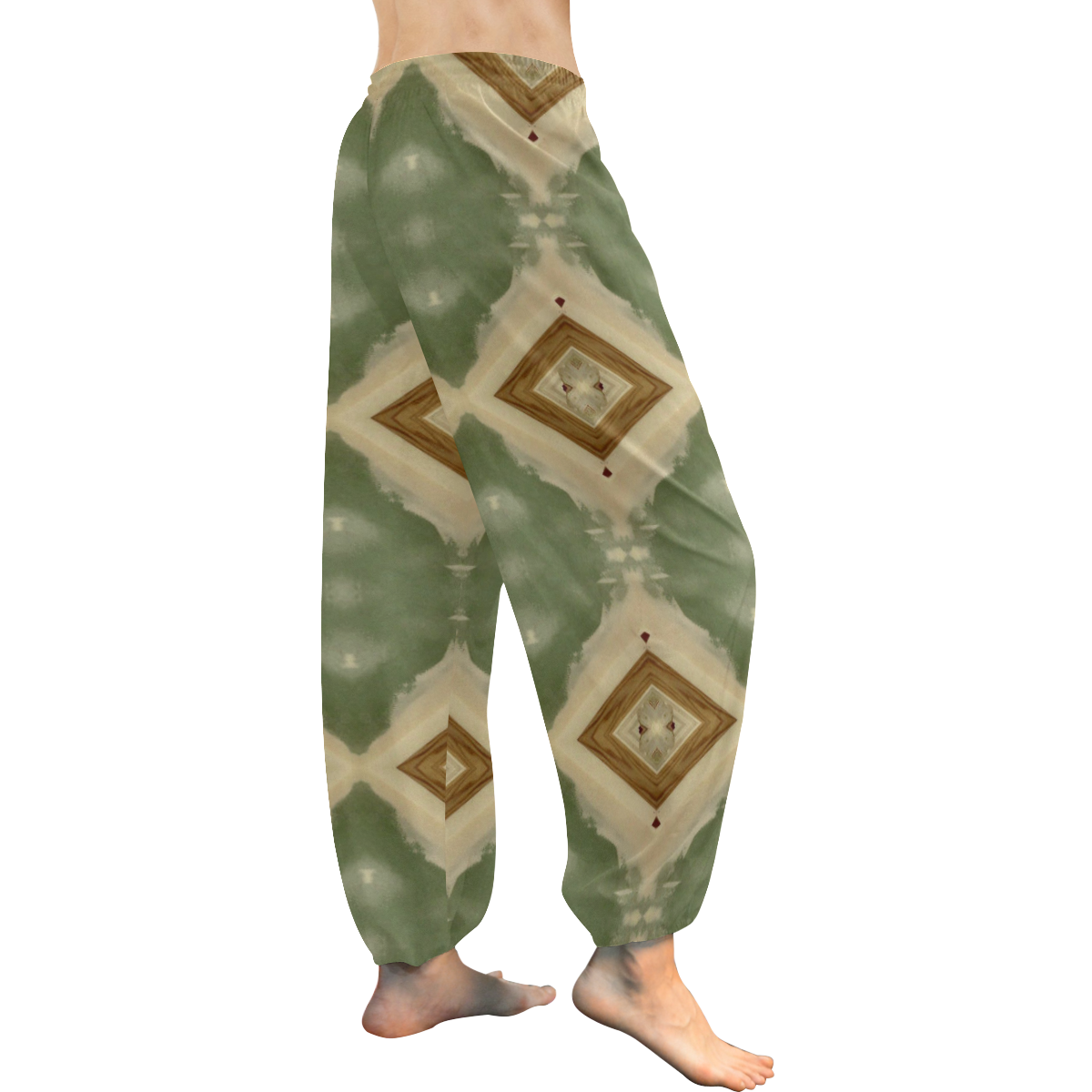 Geometric Camo Women's All Over Print Harem Pants (Model L18)