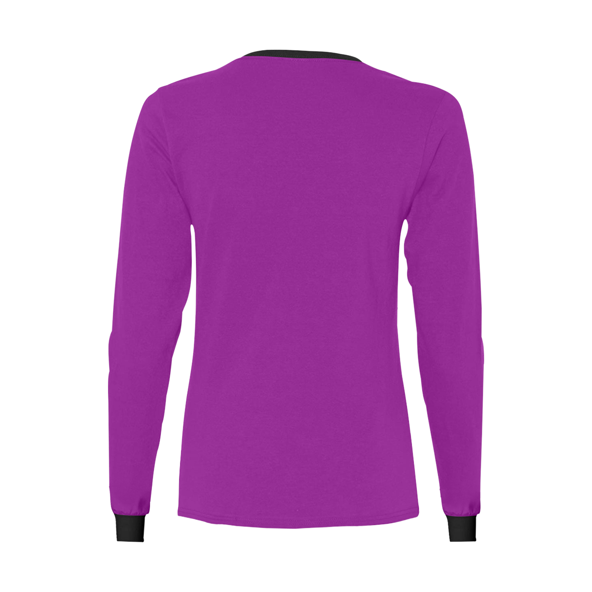 color purple Women's All Over Print Long Sleeve T-shirt (Model T51)