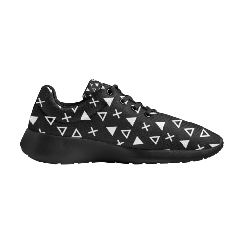 Geo Line Triangle Women's Athletic Shoes (Model 0200)