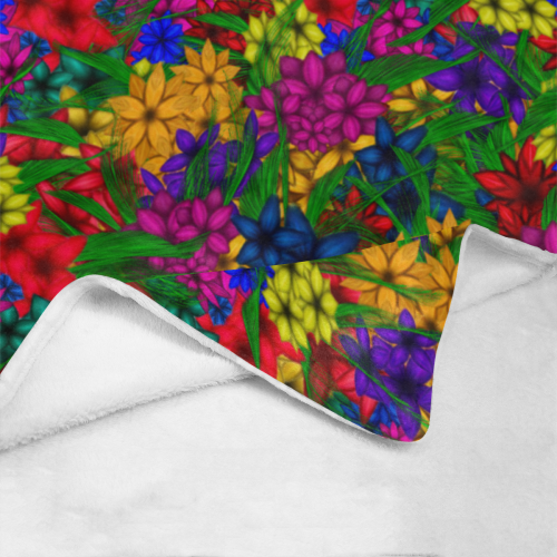 Flower Power Ultra-Soft Micro Fleece Blanket 40"x50"