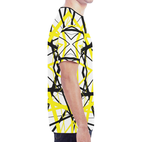 by crossing lines New All Over Print T-shirt for Men (Model T45)