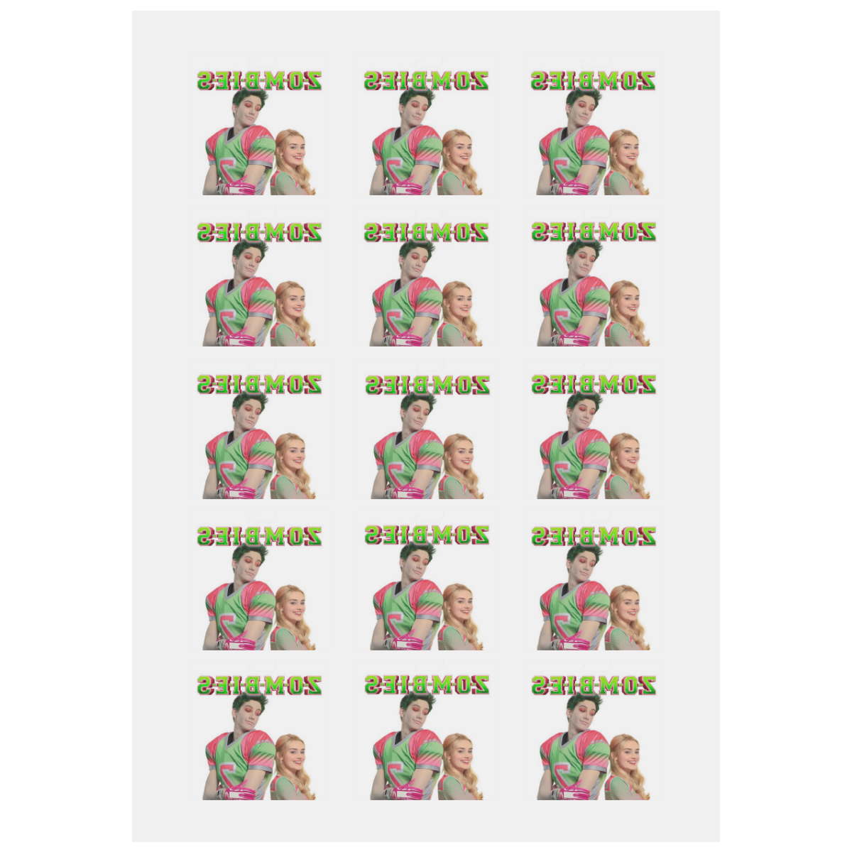 Zombies Personalized Temporary Tattoo (15 Pieces)