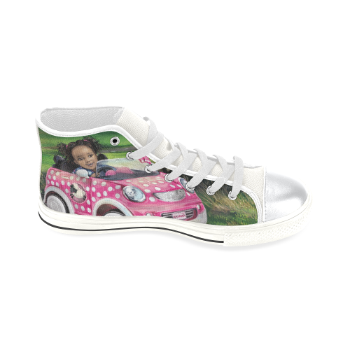 Anaiah's Road Trip Shoe High Top Canvas Shoes for Kid (Model 017)