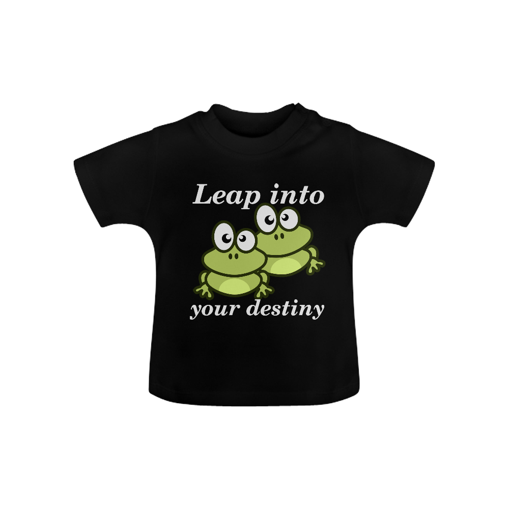 Blk Frog Baby Tee Baby Classic T-Shirt (Model T30)
