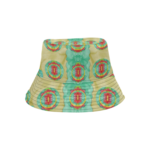 peace will be in fantasy flowers with love All Over Print Bucket Hat