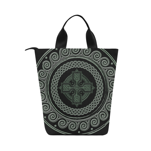 Awesome Celtic Cross Nylon Lunch Tote Bag (Model 1670)