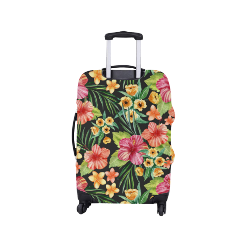 Awesome Tropical Hibiscus Luggage Cover/Small 18"-21"