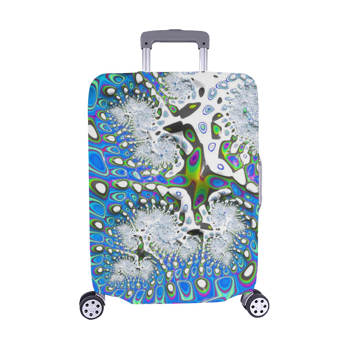 fractal fantasy 717B by JamColors Luggage Cover/Medium 22"-25"