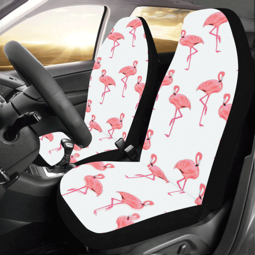 Classic Pink Flamingo Pattern Car Seat Covers (Set of 2)