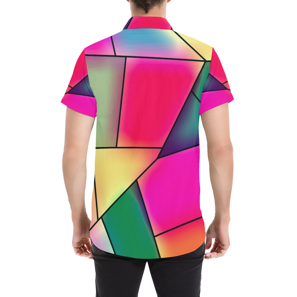 Abstrac by Artdream Men's All Over Print Short Sleeve Shirt (Model T53)
