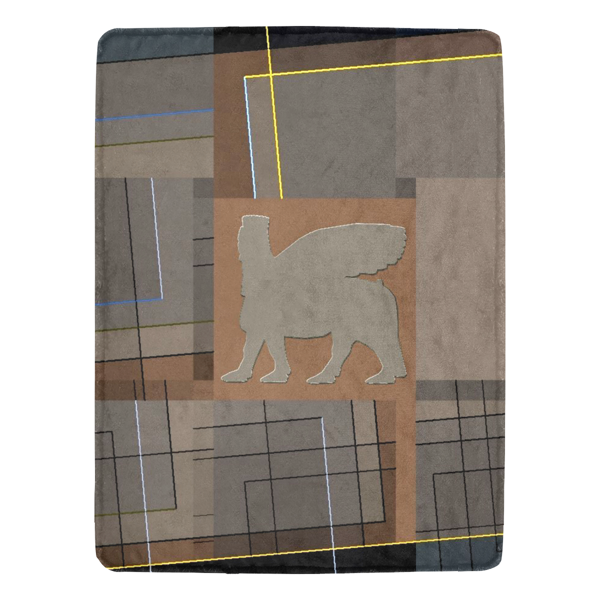 Abstract Winged bull Art Ultra-Soft Micro Fleece Blanket 60"x80"