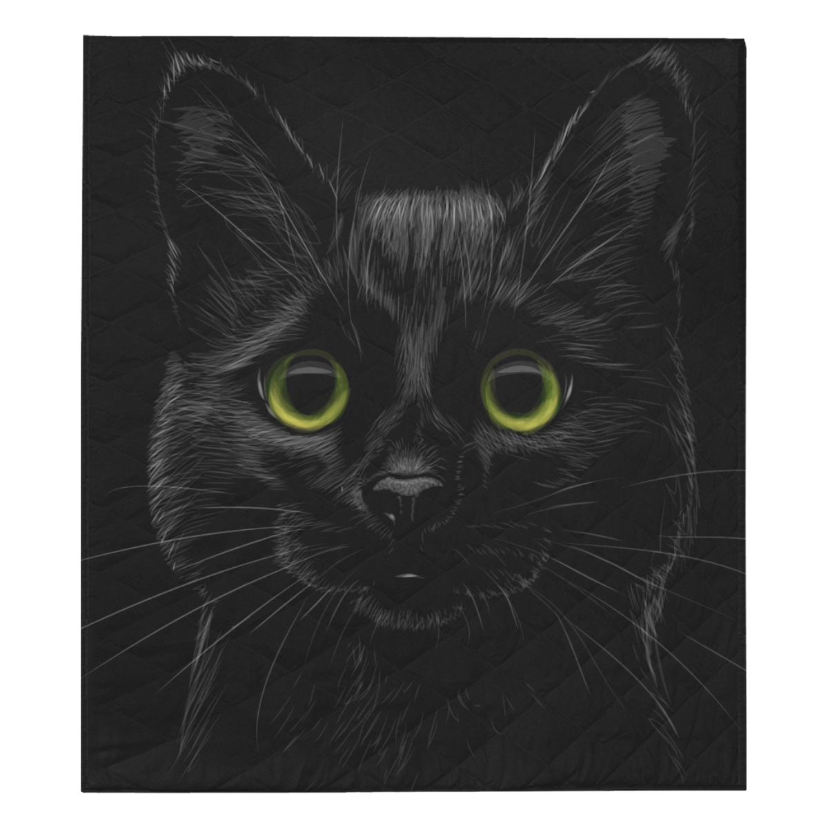 Black Cat Quilt 70"x80"