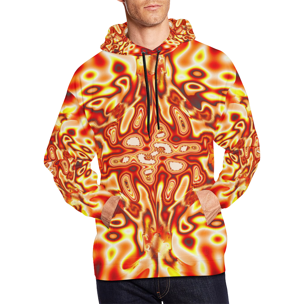 Infected All Over Print Hoodie for Men (USA Size) (Model H13)
