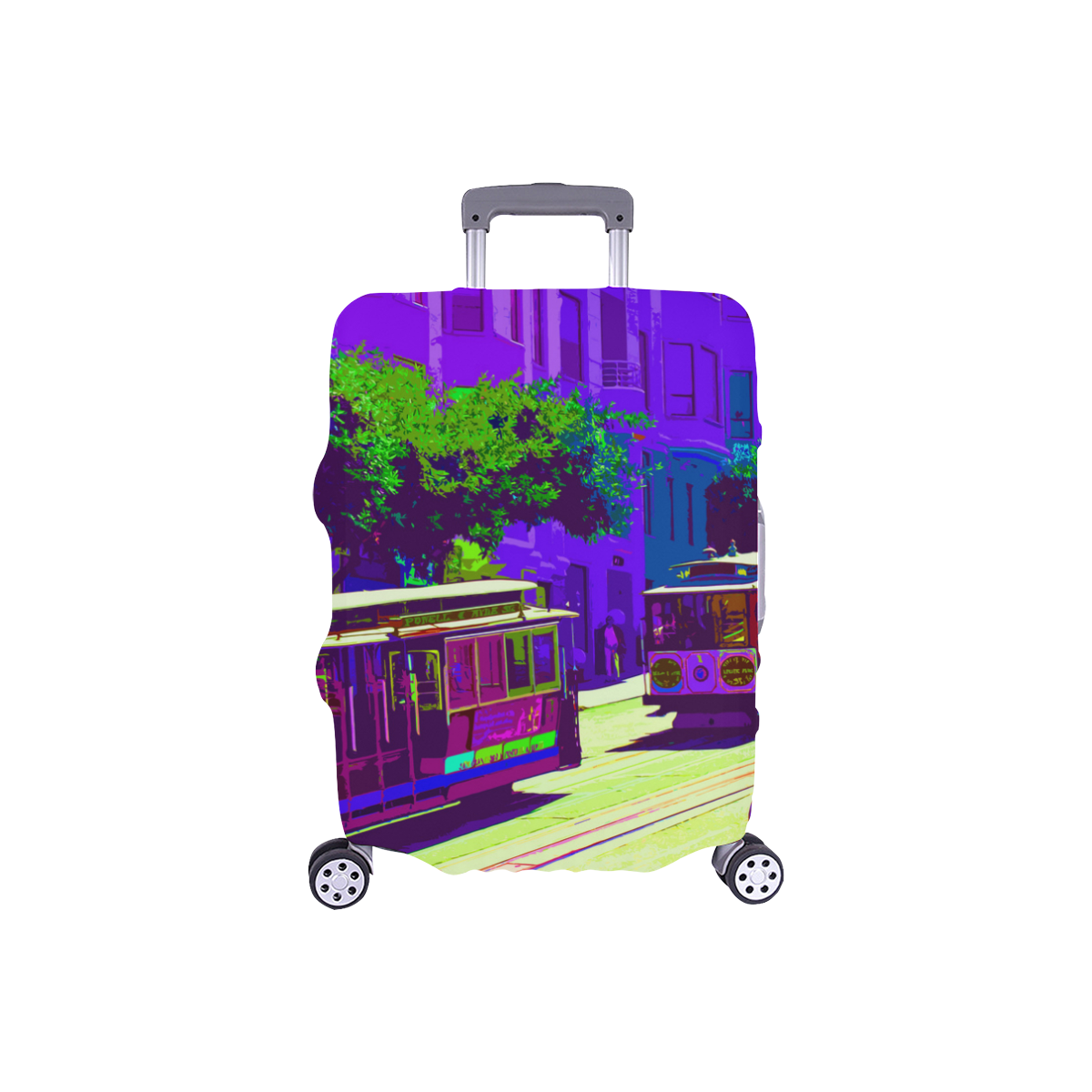 SanFrancisco_20170102_by_JAMColors Luggage Cover/Small 18"-21"