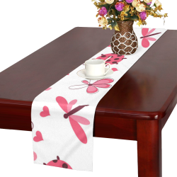 Ladybugs and Dragonflies Table Runner 14x72 inch