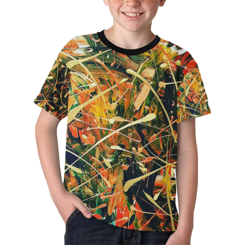 Gold Kids' All Over Print T-shirt (Model T65)