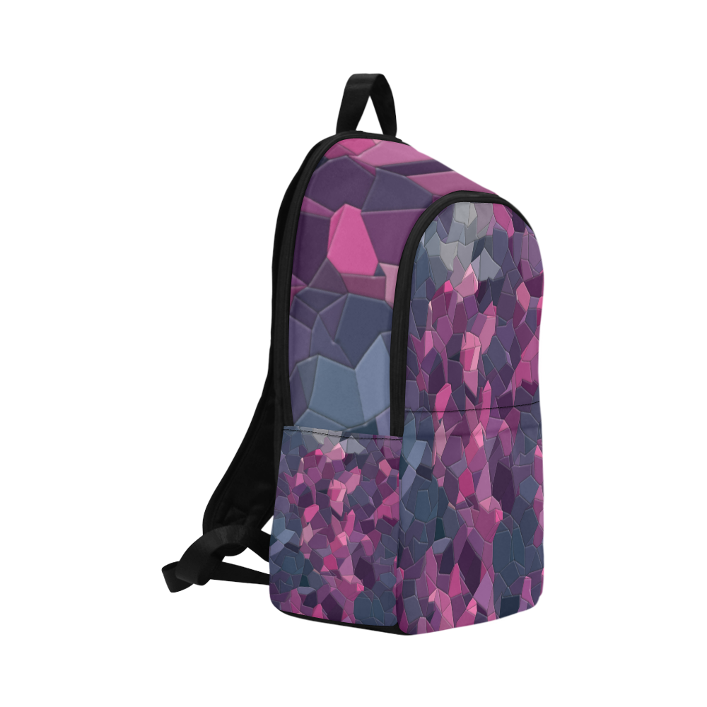 purple pink magenta mosaic #purple Fabric Backpack for Adult (Model 1659)