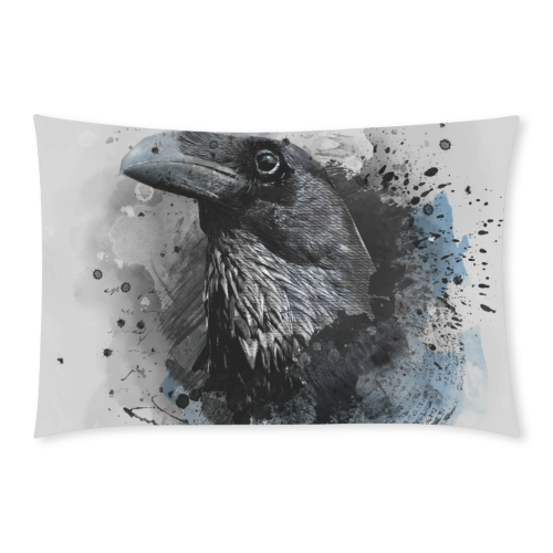 crow raven bird art #crow #raven 3-Piece Bedding Set