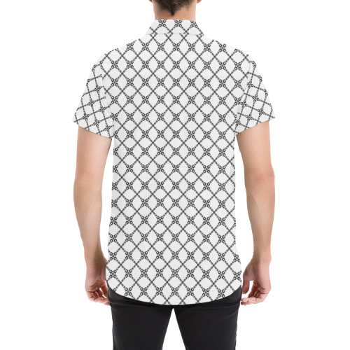 Model #114c| Men's All Over Print Short Sleeve Shirt (Model T53)