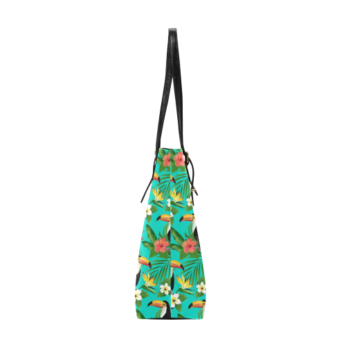 Tropical Summer Toucan Pattern Euramerican Tote Bag/Small (Model 1655)