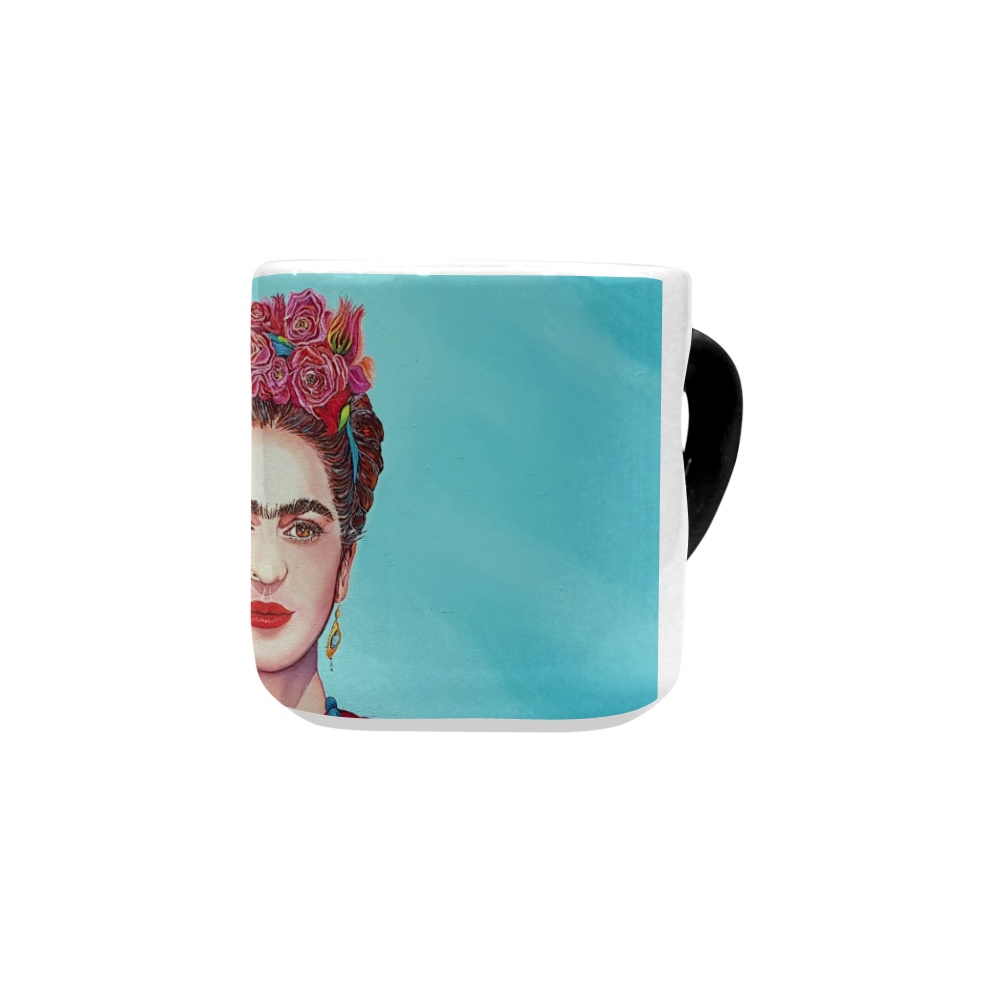 FRIDA IN THE PINK Heart-shaped Morphing Mug
