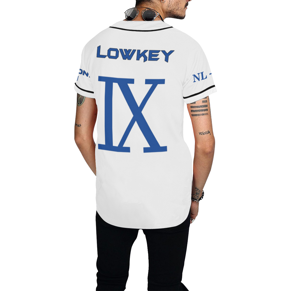 Lowkey All Over Print Baseball Jersey for Men (Model T50)