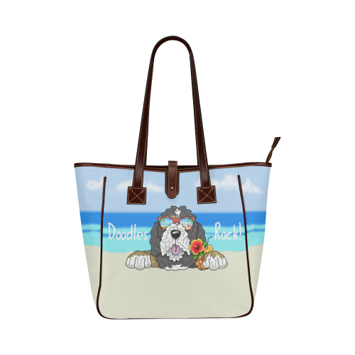Bernie-Doodle Beach Days Classic Tote Bag (Model 1644)