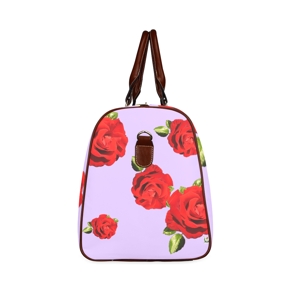 Fairlings Delight's Floral Luxury Collection- Red Rose Waterproof Travel Bag/Large 53086g11 Waterproof Travel Bag/Large (Model 1639)