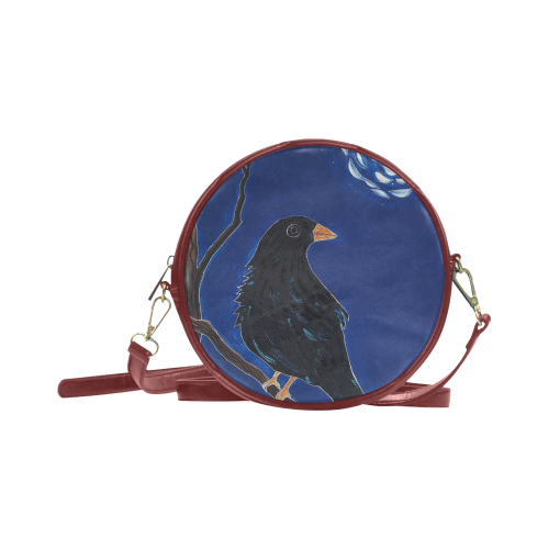 Crow Van Gogh Round Sling Bag (Model 1647)