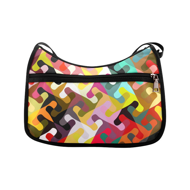 Colorful shapes Crossbody Bags (Model 1616)