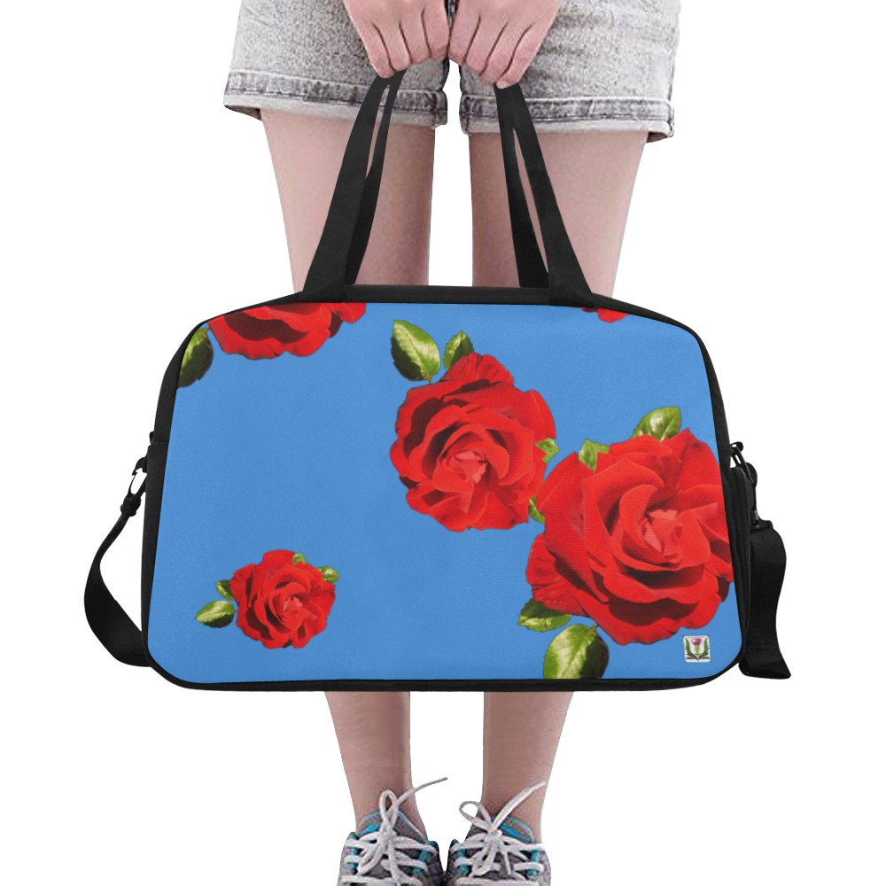 Fairlings Delight's Floral Luxury Collection- Red Rose Fitness Handbag 53086a6 Fitness Handbag (Model 1671)