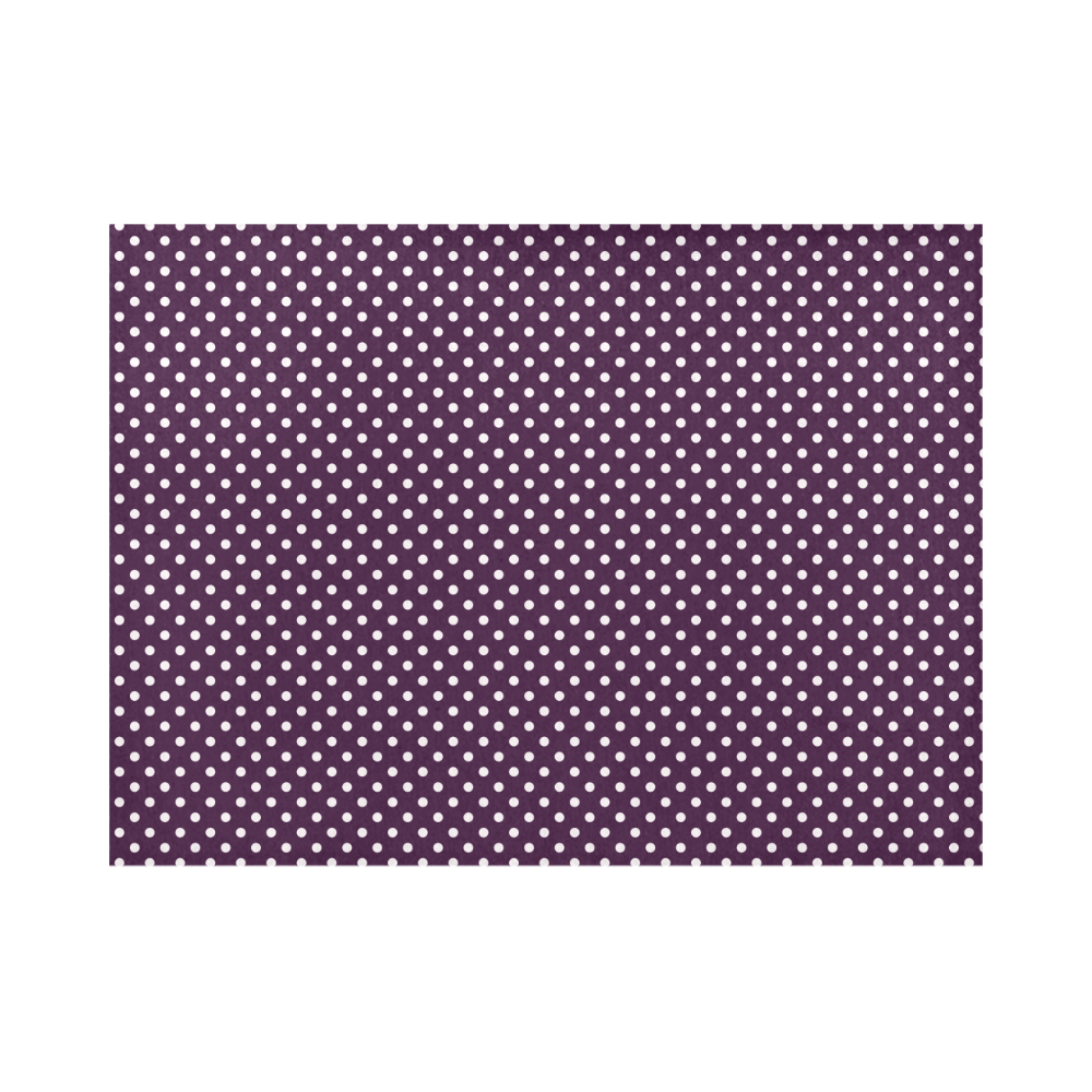 Burgundy polka dots Placemat 14’’ x 19’’ (Set of 6)