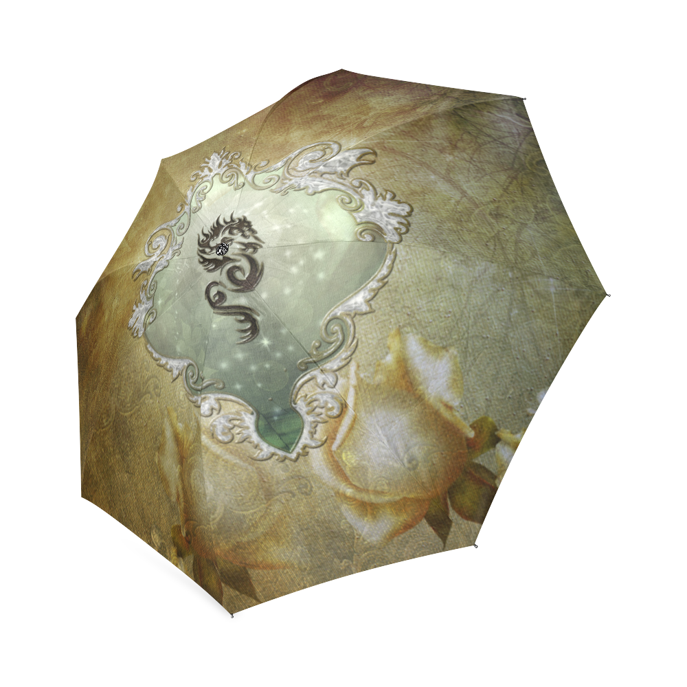 Awesome tribal dragon Foldable Umbrella (Model U01)