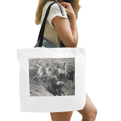 war All Over Print Canvas Tote Bag/Large (Model 1699)