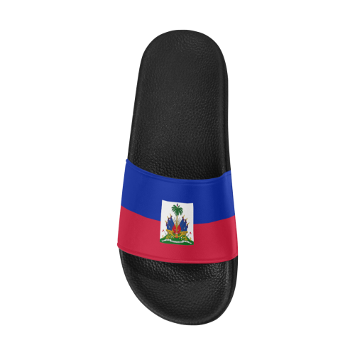 Haitian Flag Men's Slide Sandals (Model 057)