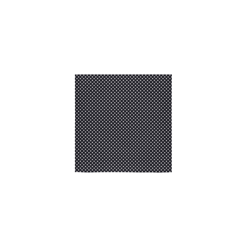 Black polka dots Square Towel 13“x13”