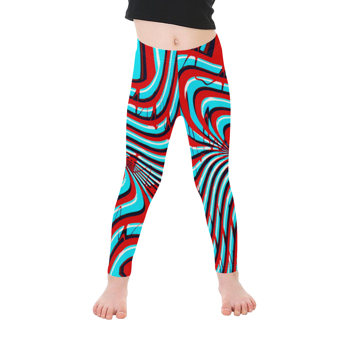 Retro Psychedelia Kid's Ankle Length Leggings (Model L06)