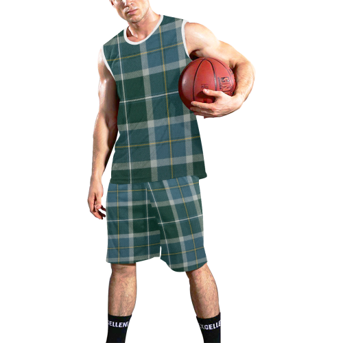 SCOTTISH BORDERLAND TARTAN All Over Print Basketball Uniform