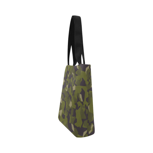 Swedish M90 woodland camouflage Canvas Tote Bag (Model 1657)