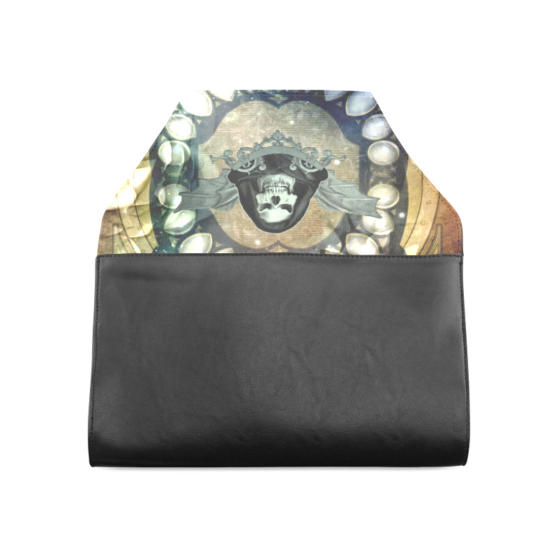 Awesome scary skull Clutch Bag (Model 1630)