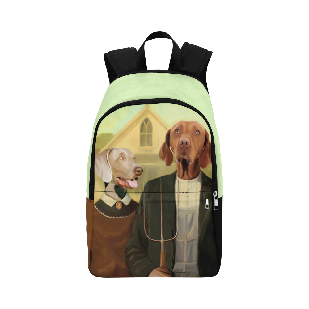 Dog's gothic Fabric Backpack for Adult (Model 1659)
