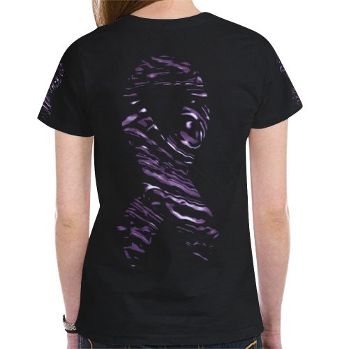 warriordeepPurple New All Over Print T-shirt for Women (Model T45)