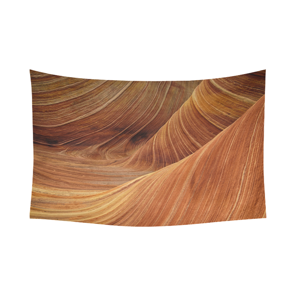 Sandstone Cotton Linen Wall Tapestry 90"x 60"
